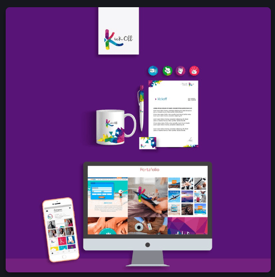 Identidad visual y branding corporativo Kickoff